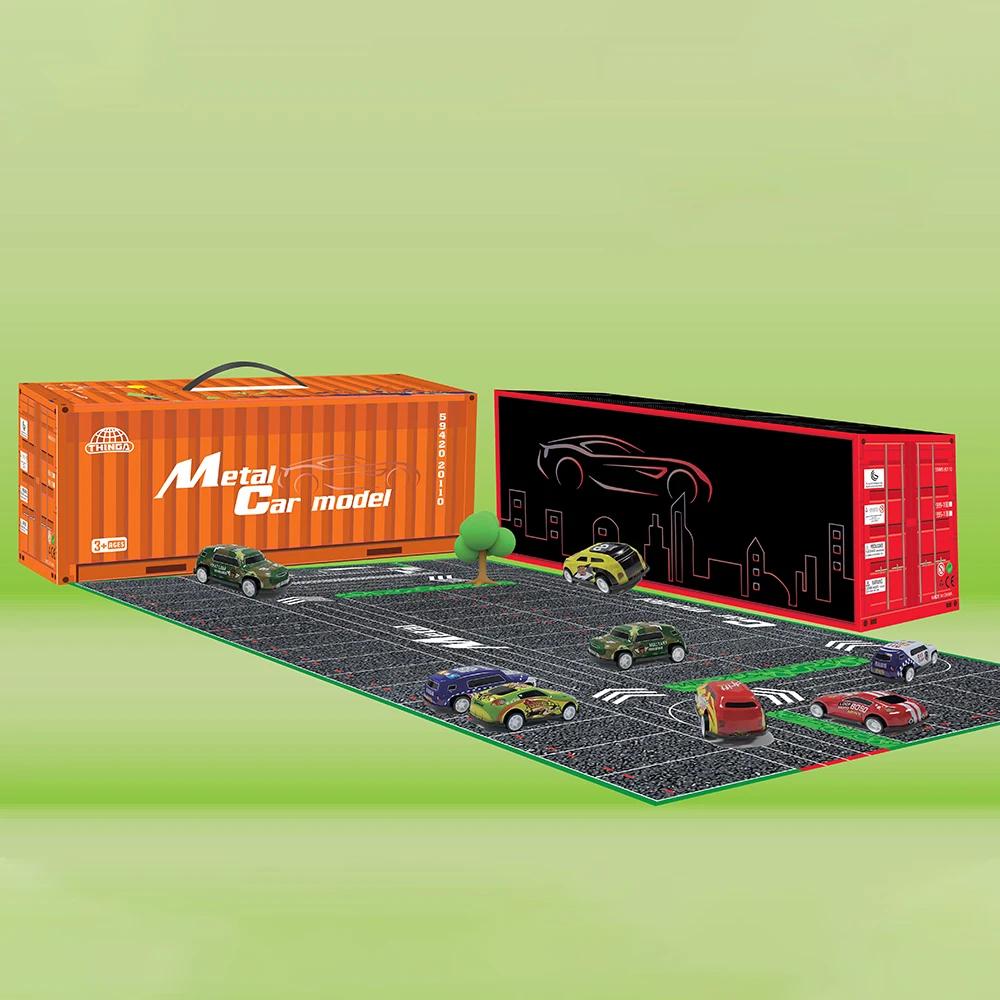 10-48 pièces Mini ensemble de voiture inertie retirer voitures pour garçons modèle de véhicule en pl