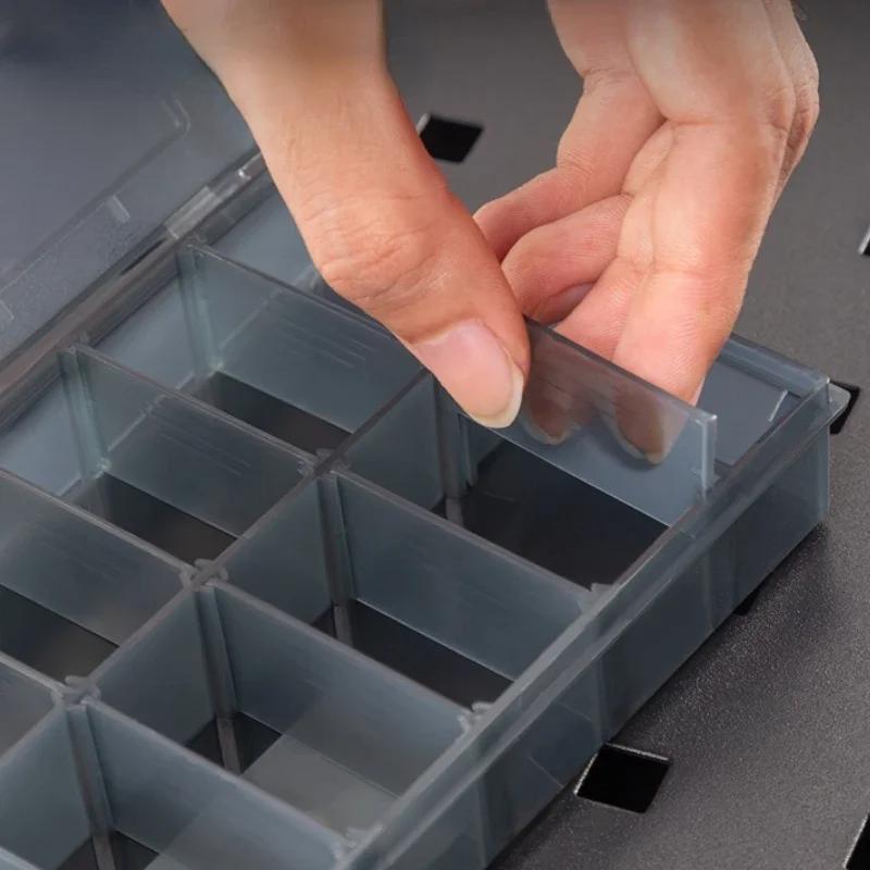 9-24 grilles organisateur réglable conteneur de stockage compartiment boîte de rangement en plastiqu