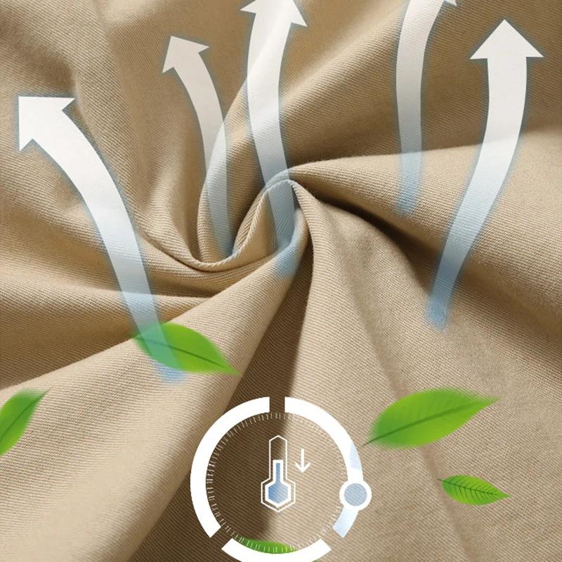 Nouveau pantalon décontracté d'été 2026 pour homme, coupe droite, poches triangulaires, fin et respi