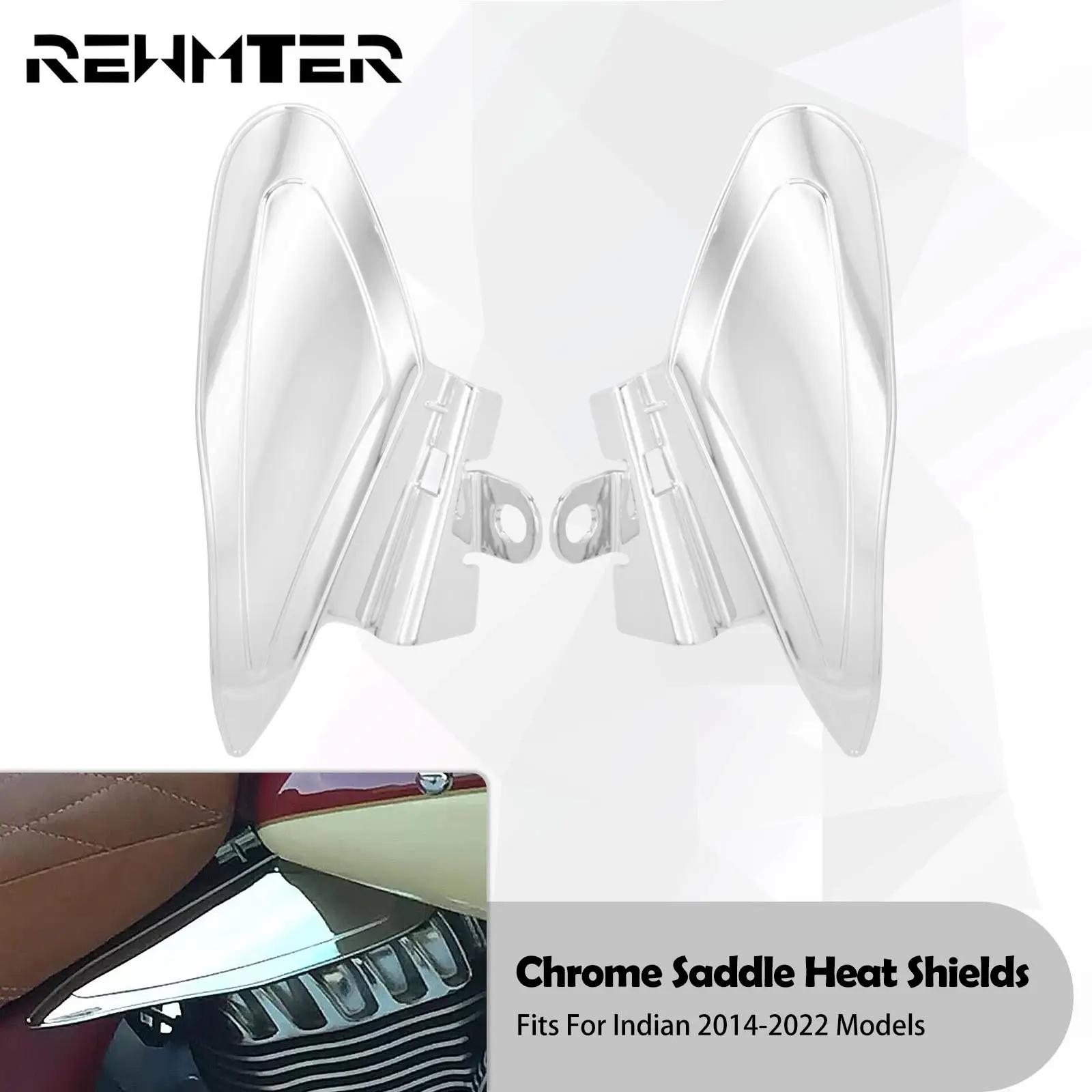 Boucliers de chaleur réfléchissants chromés pour moto, déflecteur d'air pour chef indien, classique,