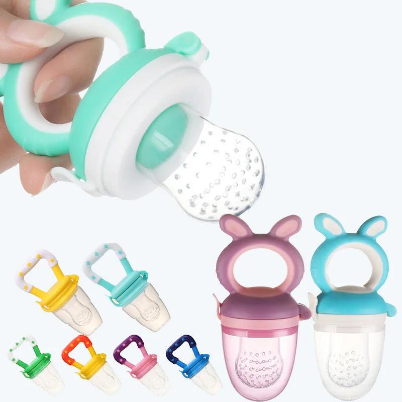 Bébé Silicone bébé mangeoire à fruits complément alimentaire sucette molaire bâton supplémentaire Po