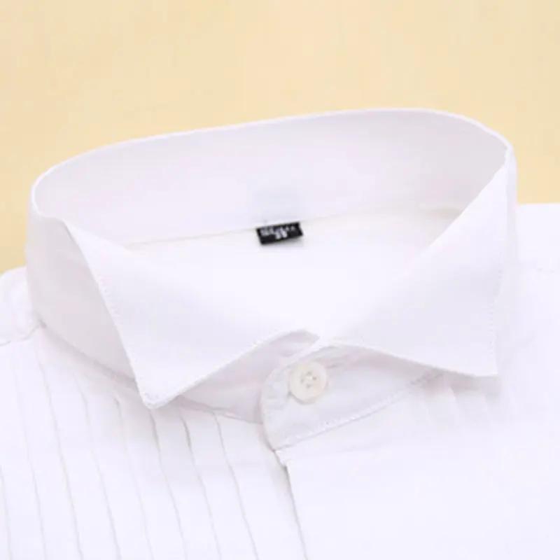 Chemise à manches longues pour hommes 6XL, robe formelle, grande taille, smoking, vêtements gratuits