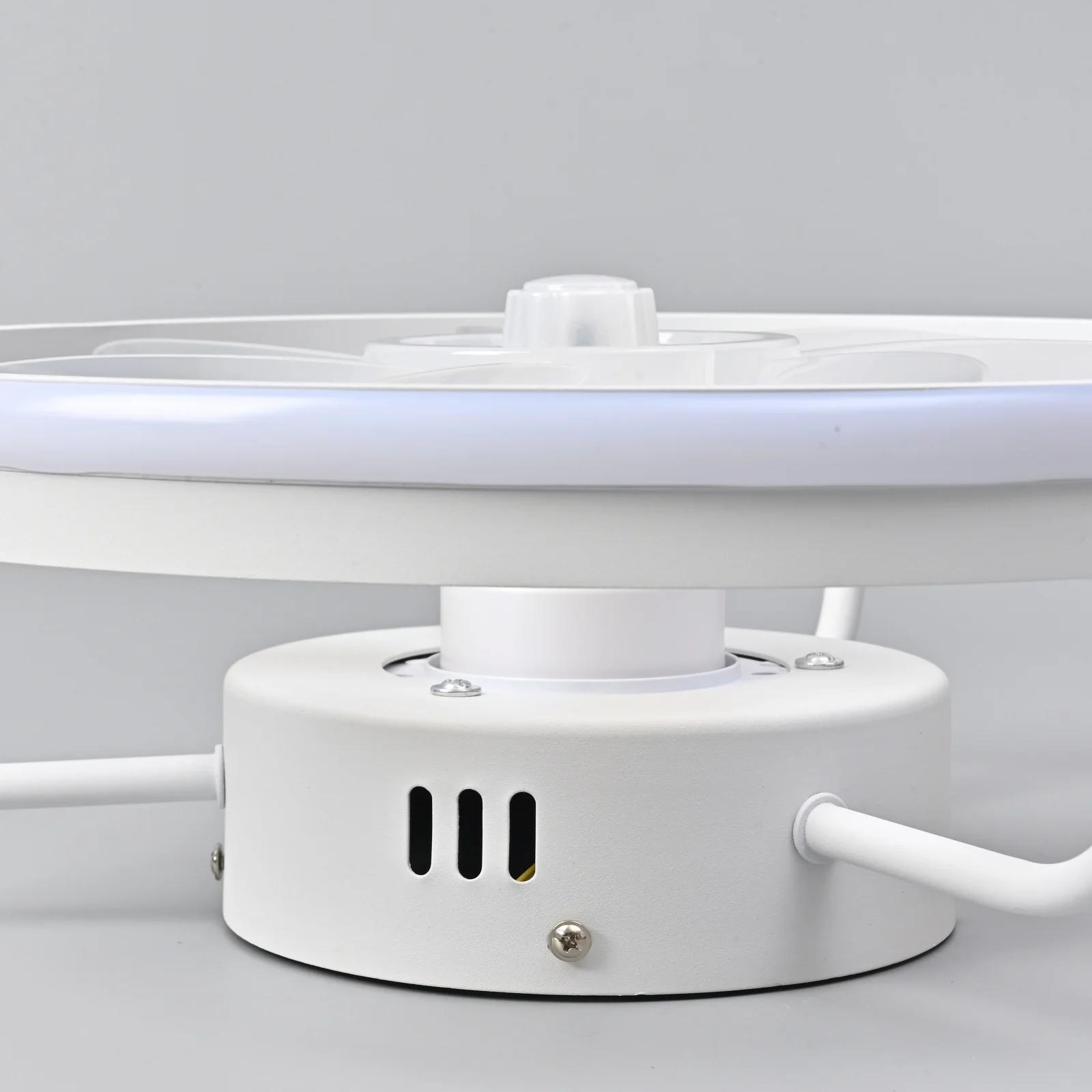 Ventilateur de plafond 55W avec lumière, ventilateur de plafond LED avec télécommande, ventilateur é
