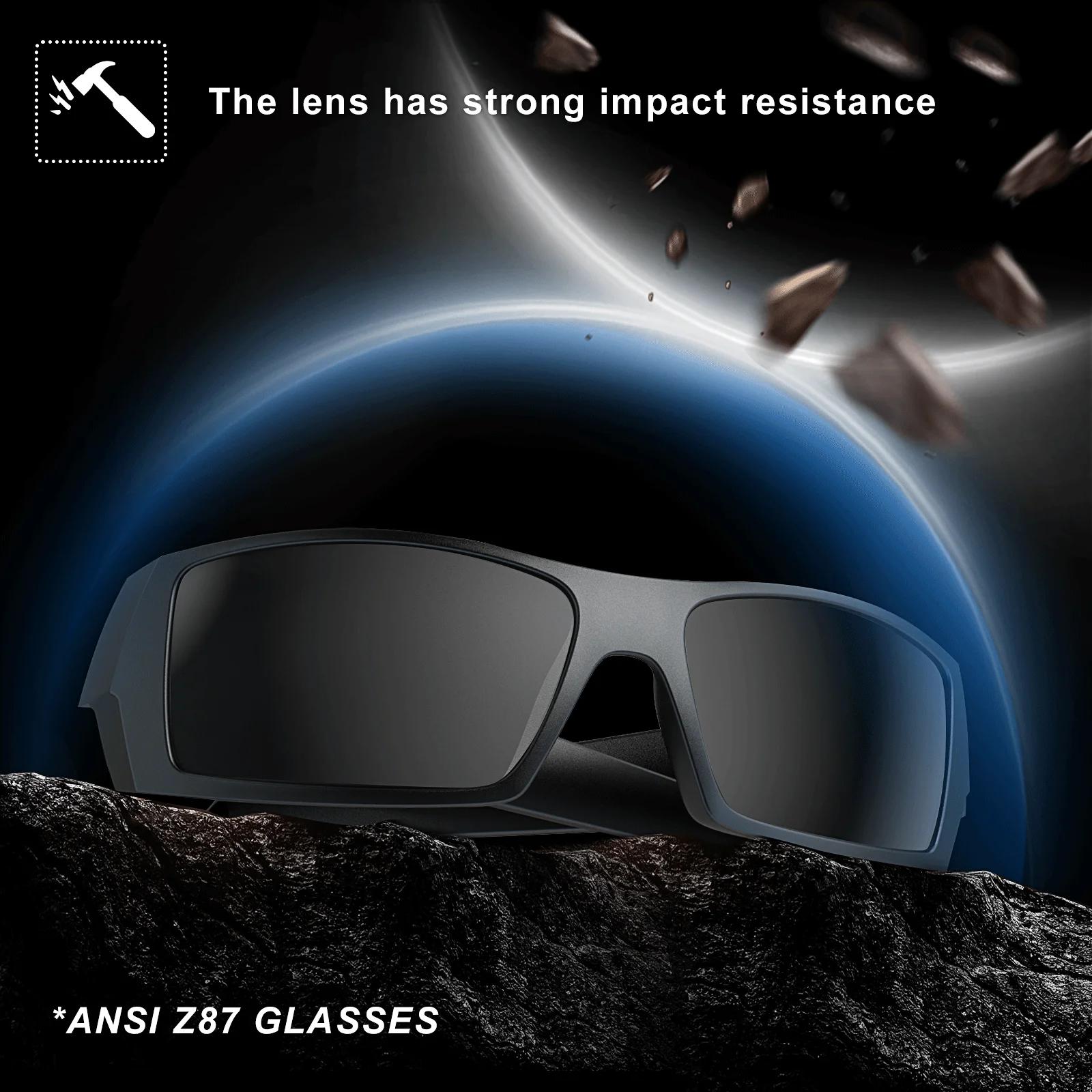 Jcorde I-Lunettes de soleil rondes Z87 pour hommes, rétro rétro, sport, conduite, bouclier de tir vi