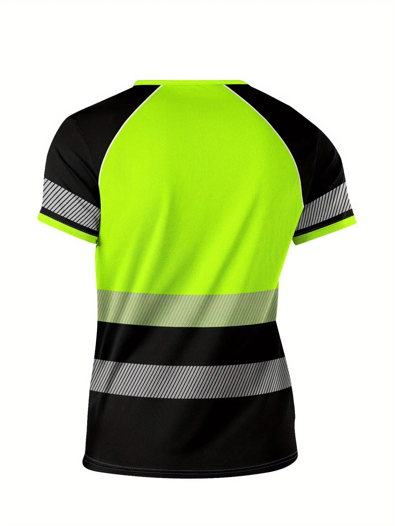 Nouveau T-shirt décontracté à manches courtes pour homme, imprimé à rayures, respirant, col rond, co