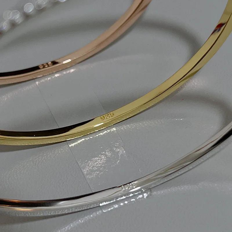 Top qualité mode beau bracelet pur Sterling 925 bijoux en argent pour les femmes conception bracelet