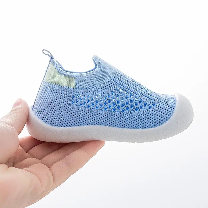 Printemps populaire nouveau bébé chaussures maille tricot respirant enfant filles garçons 0-3T été s
