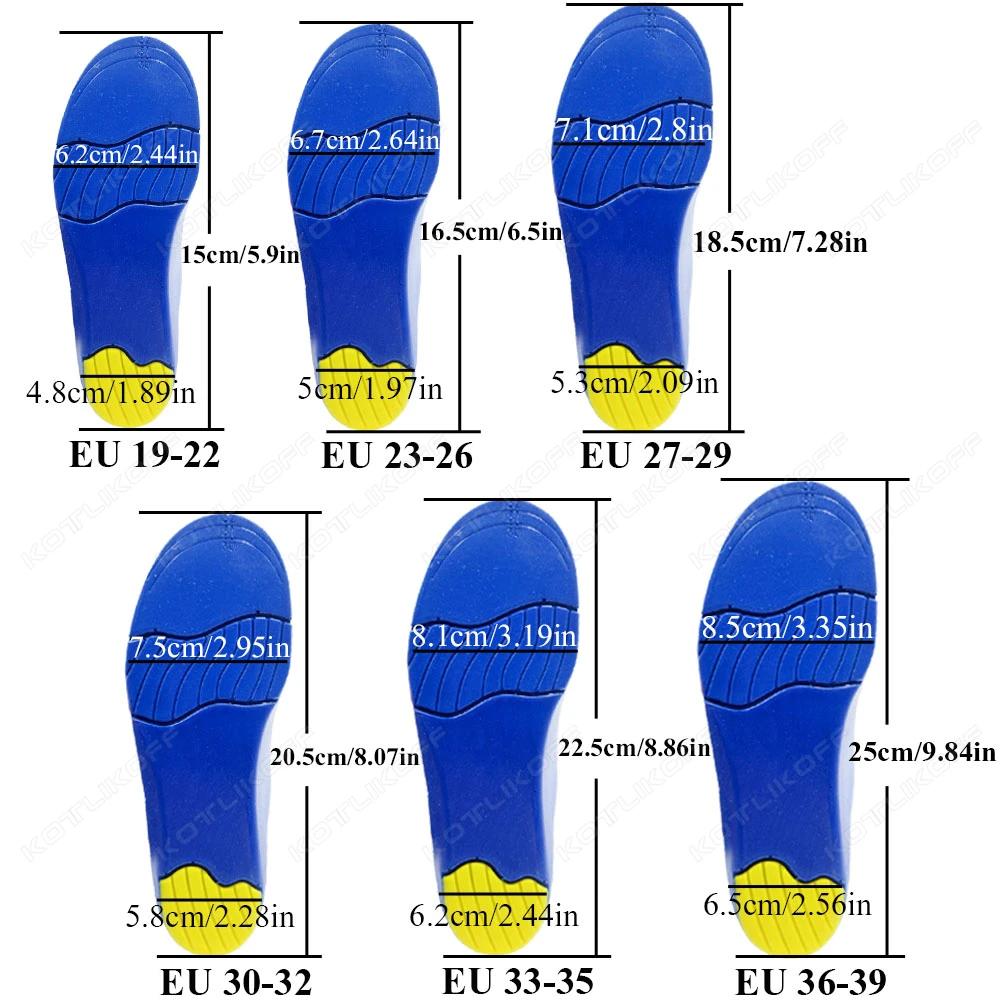 Semelles orthopédiques pour enfants et adultes, Support de voûte plantaire pour pied plat, arc haut,