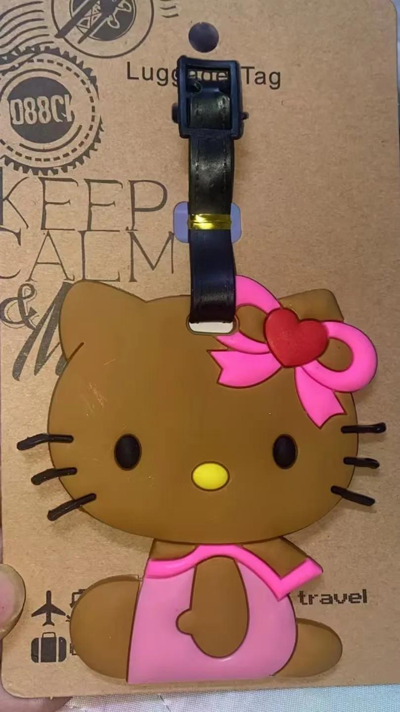 Sanrio Hello Kitty étiquette de bagage porte-adresse d'identification de valise étiquettes d'embarqu