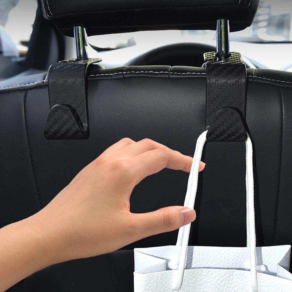 Crochet universel pour appui-tête de siège de voiture, 1/2/4 pièces, cintre de rangement pour siège 