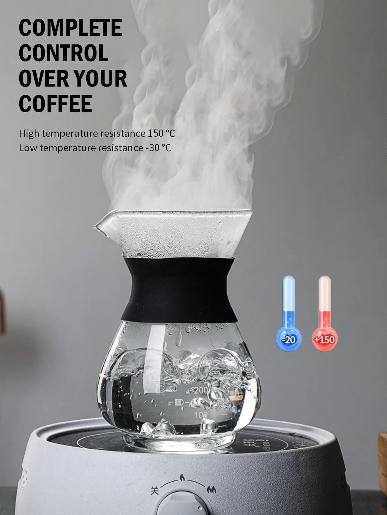 Leeseph Pour Over Coffee Brewer avec filtre à café en acier inoxydable, cafetière goutteur verser av