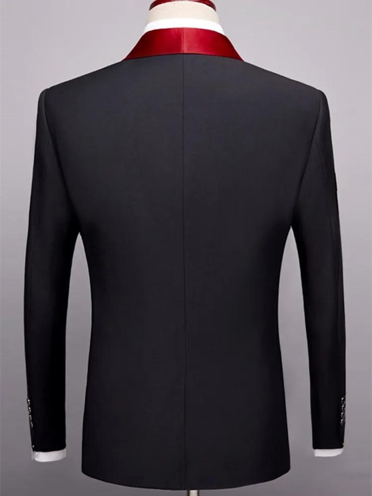 Costume 2 pièces pour hommes, adapté aux costumes d'affaires de mariage, ensembles vestes et pantalo