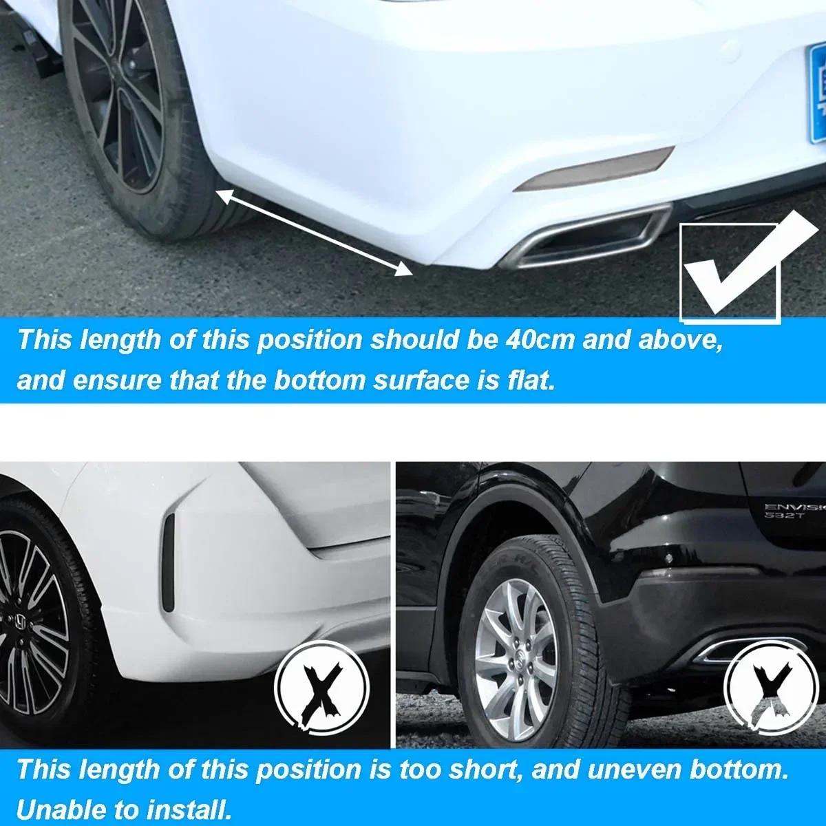 Séparateur de pare-chocs arrière 40CM, becquet latéral, diffuseur Canards, autocollant, revêtement d