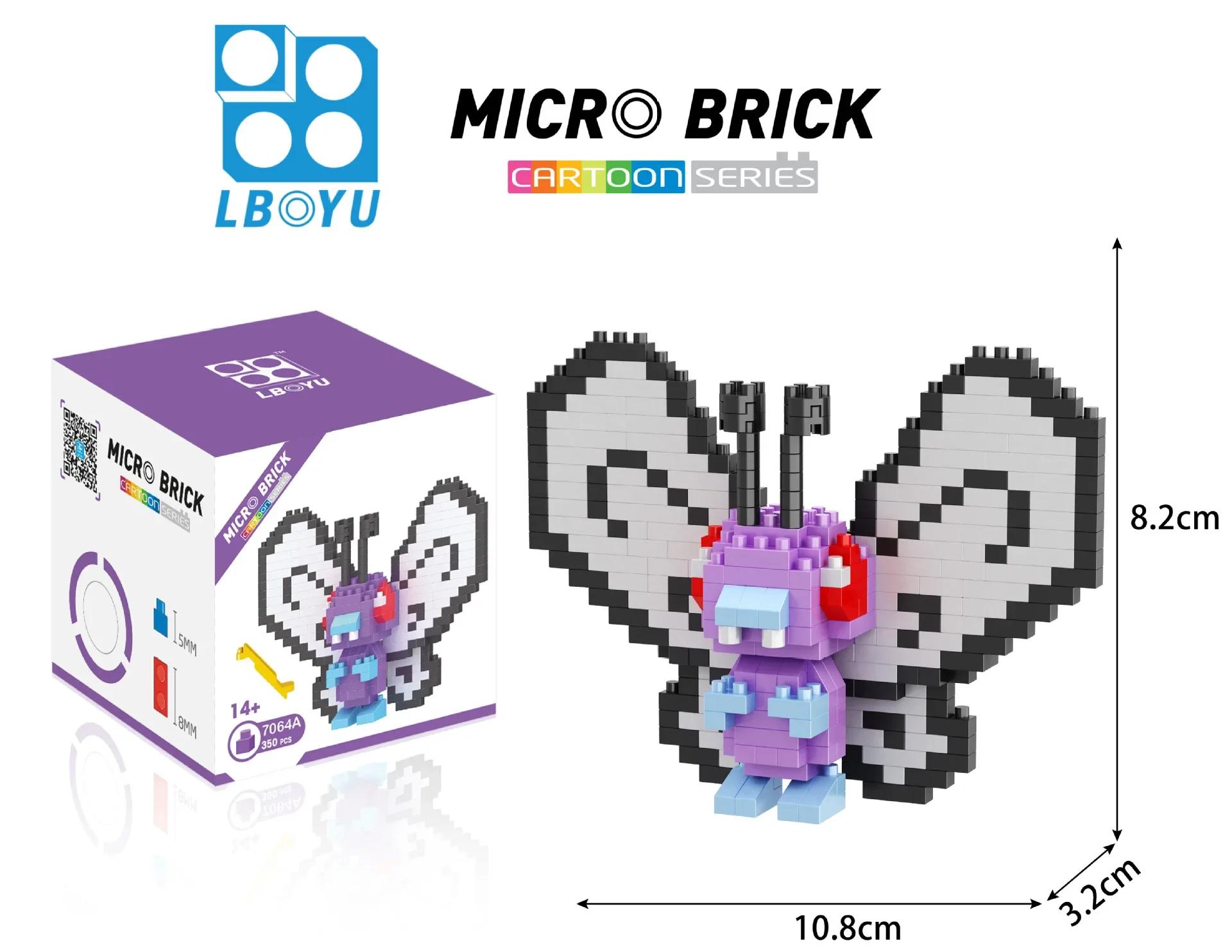 Micro blocs de construction Pokemon Marowak Jigglypuff Gengar Mudkip Piplup Raichu Gyarados Pikachu,