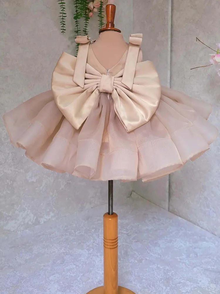 Robe pour enfantsRobe pour enfants jupe en maille bouffante couleur champagne européenne et américai