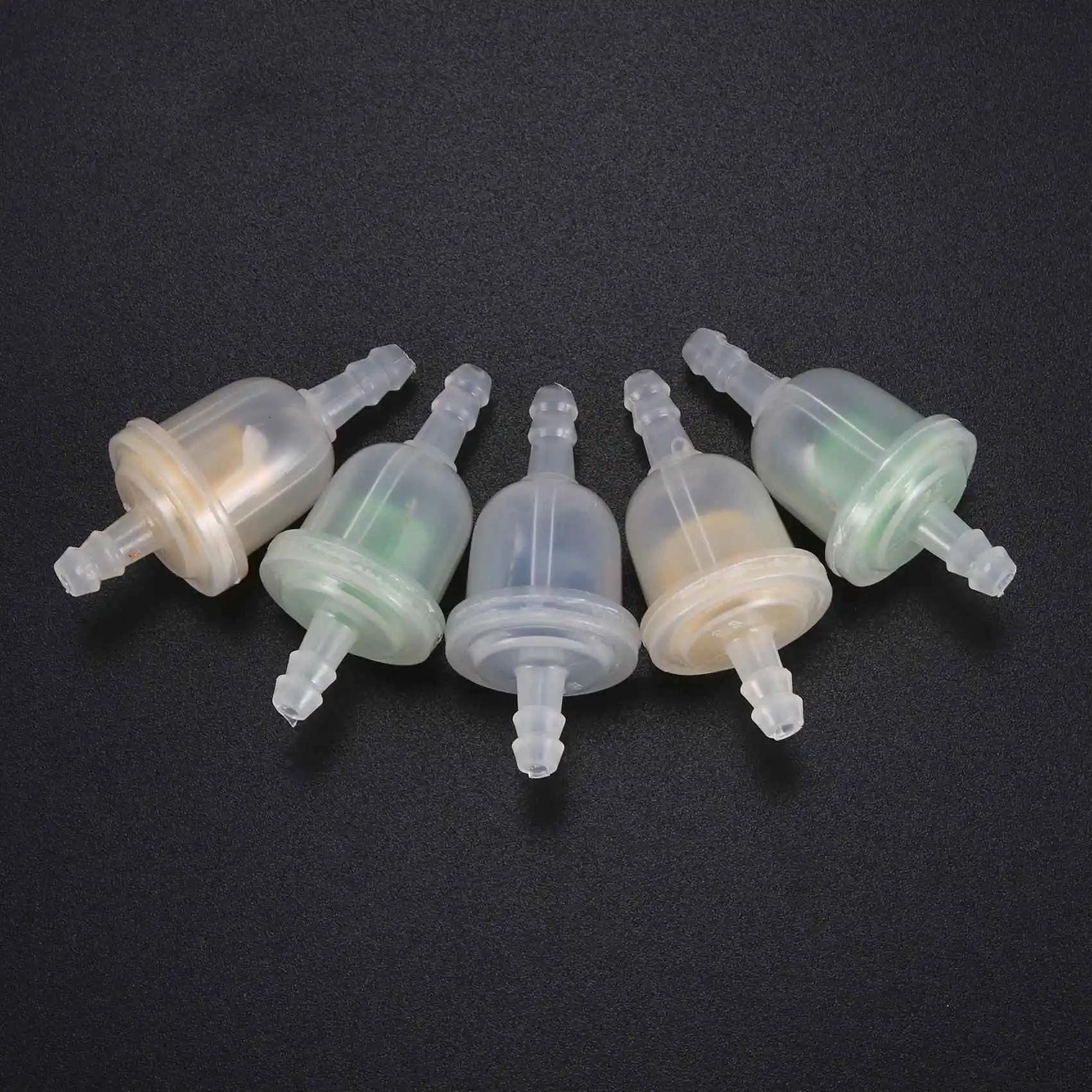 5 filtres à carburant en plastique, 3mm I/D x 5.5mm O/D pour Mini Moto, couleur aléatoire