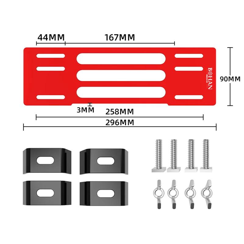 Guide de scie circulaire de précision réglable, plaque de Base de scie Portable, accessoire de Machi