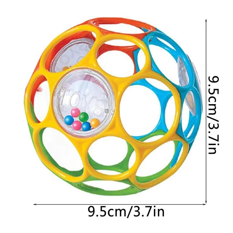 Hochets de boule de préhension doux pour bébé, avec cloche, jouet sensoriel éducatif pour l'éducatio