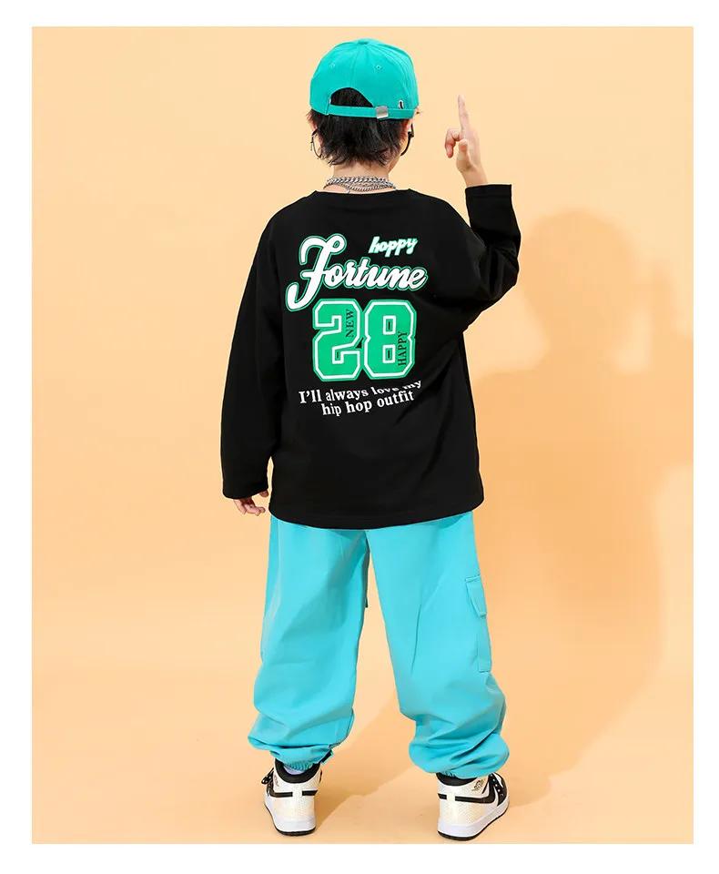 Costumes de danse de rue colorés pour enfants, ensembles hip-hop pour garçons, costumes de défilé po