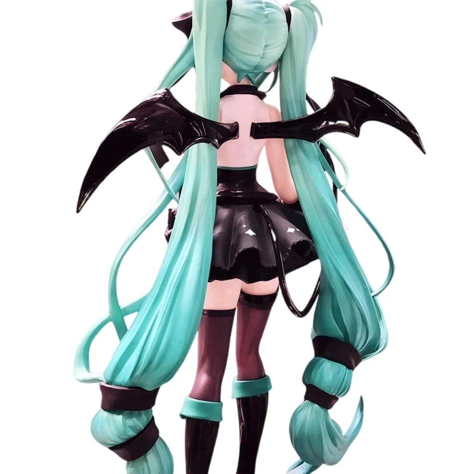 19cm Anime petit diable Hatsune Miku fait à la main petit raton laveur Miku ange foncé fait à la mai