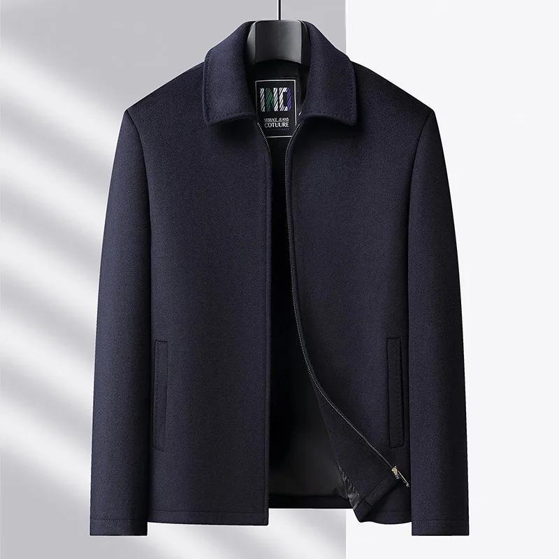 Veste de direction en laine pour hommes, haut de gamme, à la mode, cool, polyvalente, tendance et dé