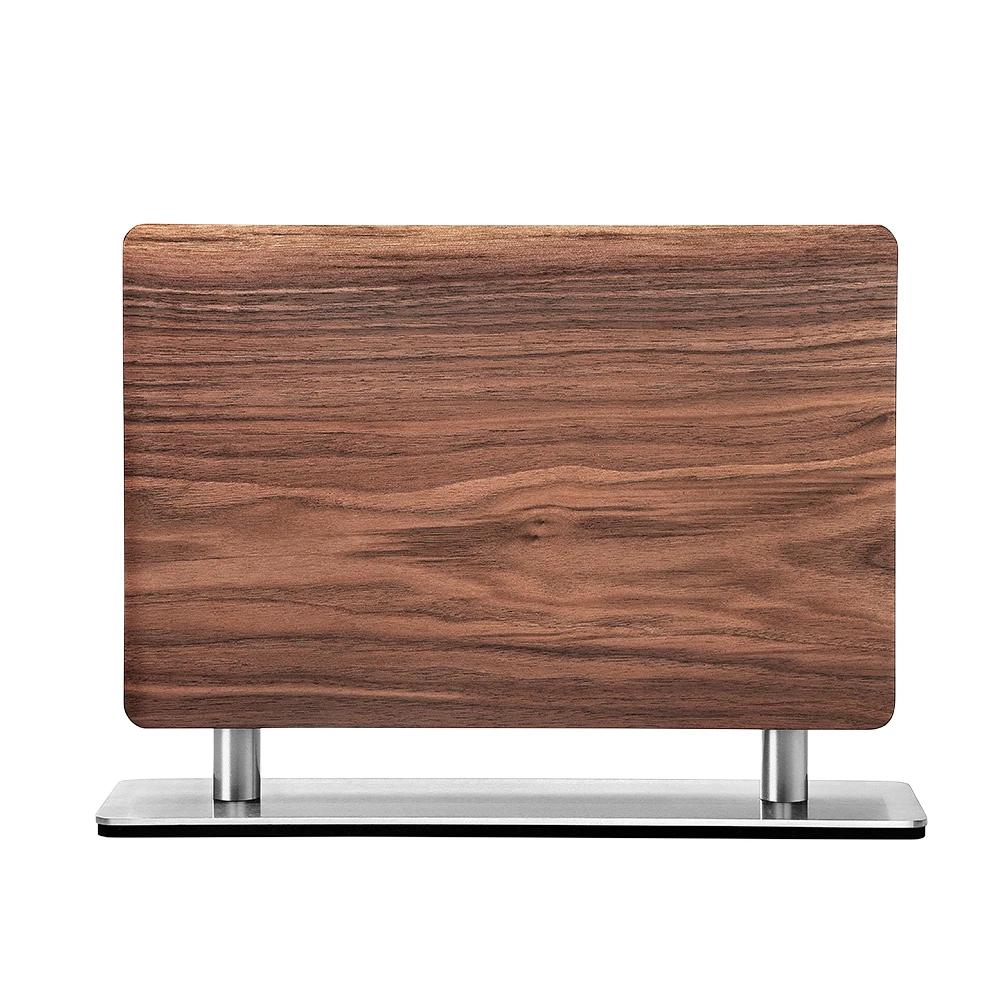 XINZUO-Brochure en bois massif + acier inoxydable 430, fournitures de cuisine, porte-couteau magnéti