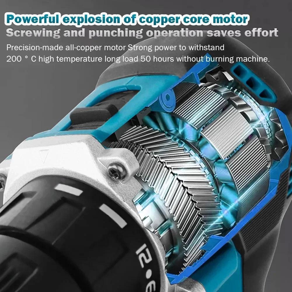 Makita Original DDF487 perceuse à percussion sans fil 18 V tournevis à percussion électrique sans br