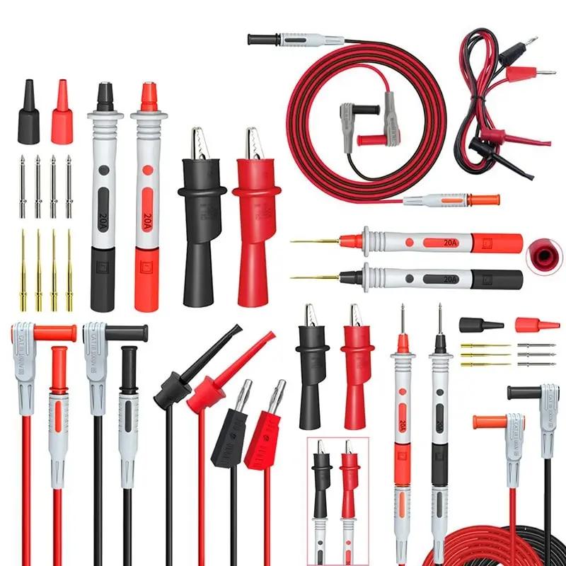Kit de fils de Test P1308B, 18 pièces, fiche banane de 4MM pour tester le câble à crochet, sonde mul