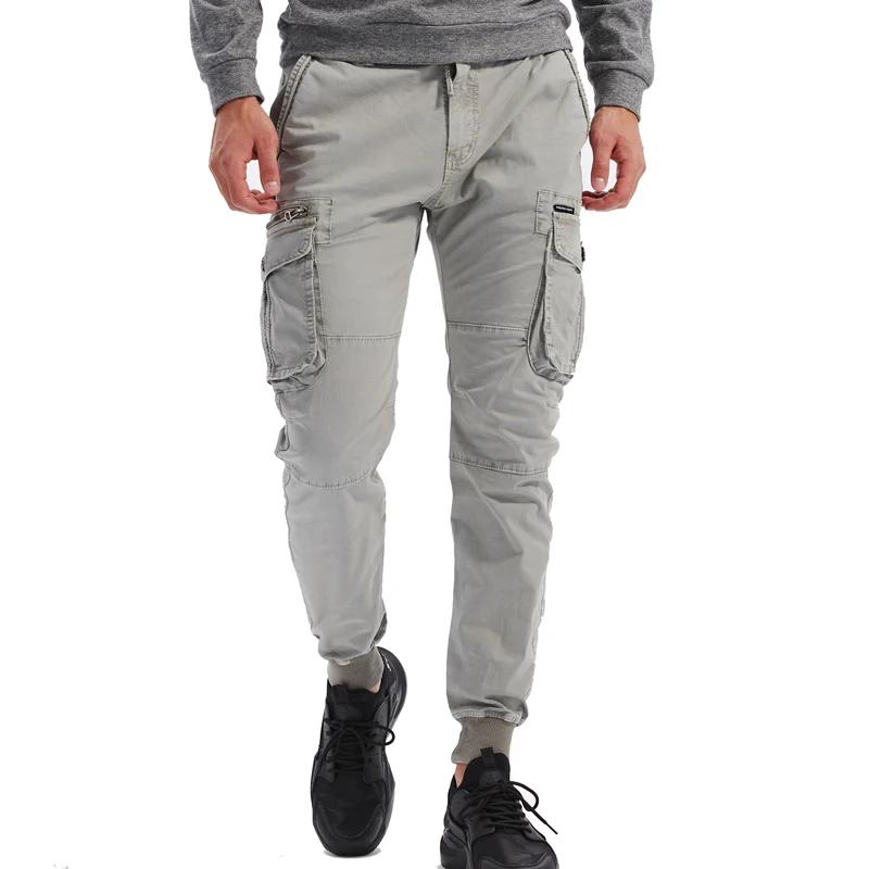 Nouveau coton hommes Cargo pantalon kaki décontracté hommes tactiques Joggers Cargo multi-poches mod