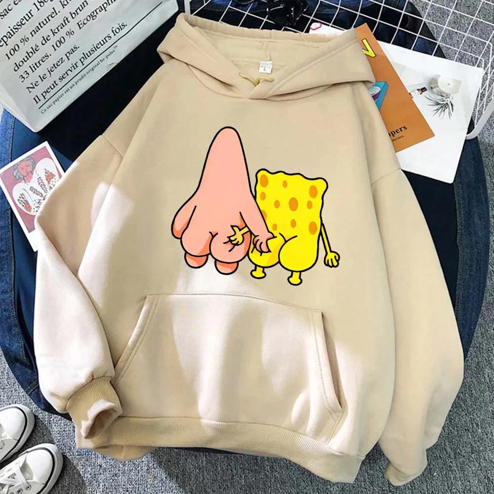 Nouveau Sweat à Capuche Grande Taille 2026 Style Couple Sportif Tendance pour Homme Bob l'éponge et 