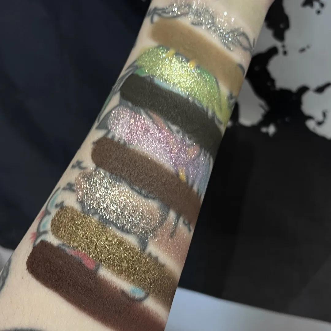 Palette de fards à paupières Shellwe Makeup Mist Witch Mat DuoChrome pigmenté Elaina 10pan