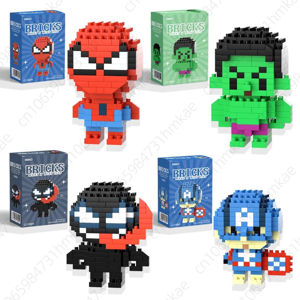 Spider Man bloc de construction Deadpool & Venom Iron Man Figure Batman Super héros personnage de de