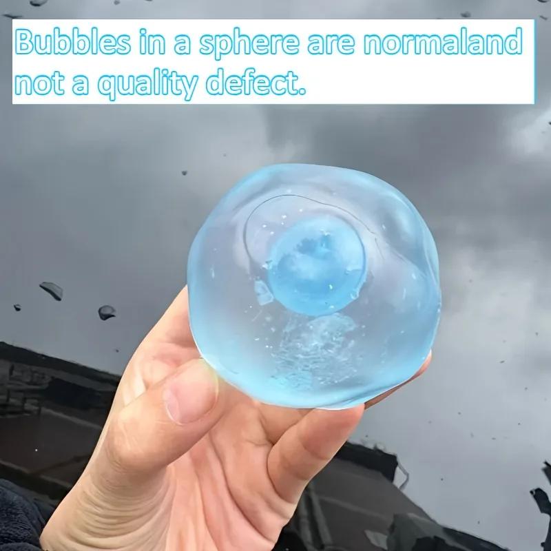 Jouets sensoriels Mochi en plastique souple, transparents, à l'huile de noix de coco et à la maltose