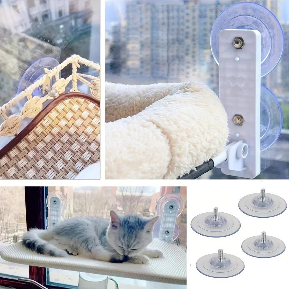 Vis M8 en caoutchouc Transparent, ventouse, crochets à écrou tournant pour dessus de Table en verre,