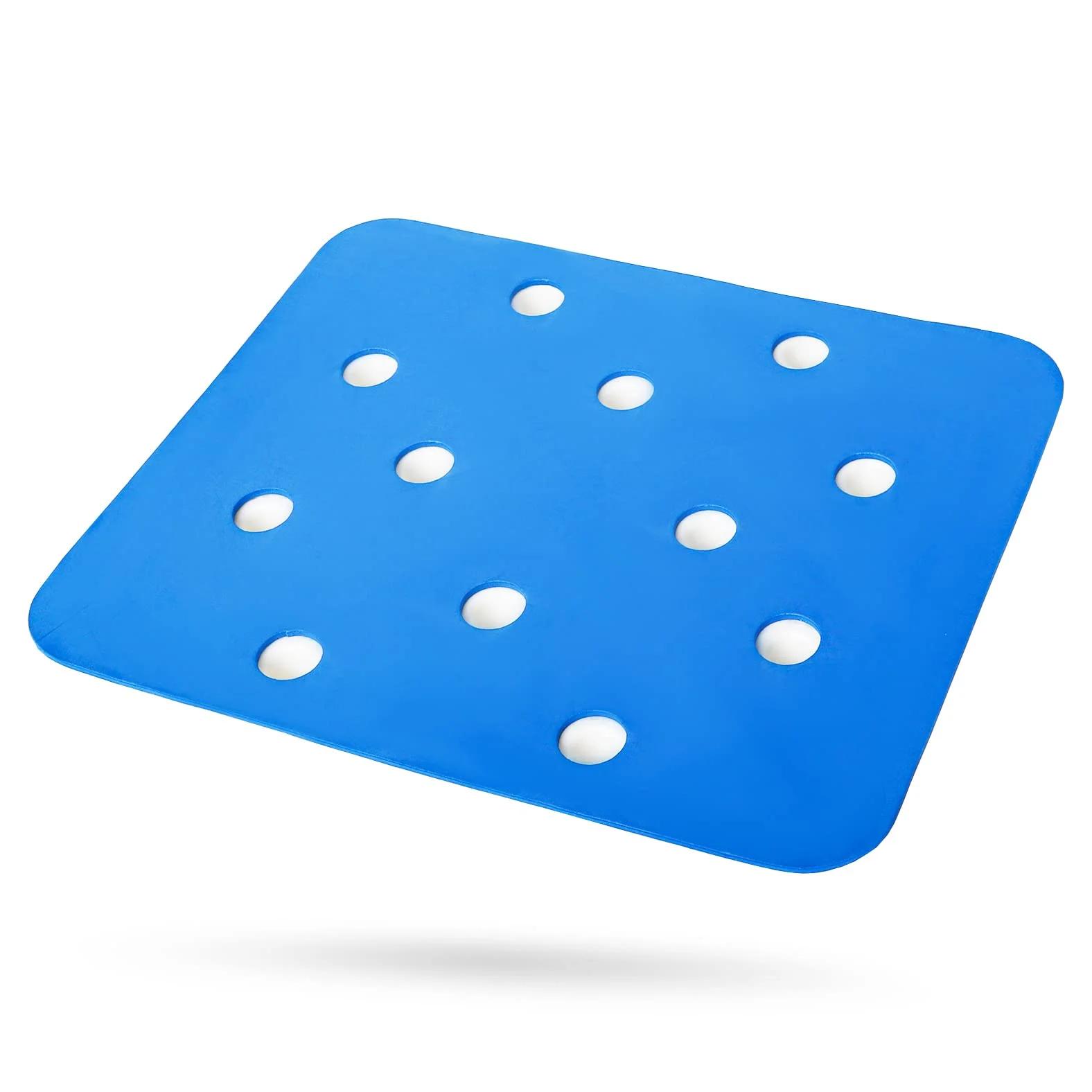 Tapis antidérapant bleu en EVA de qualité supérieure pour chaises de bain, bancs de douche, accessoi