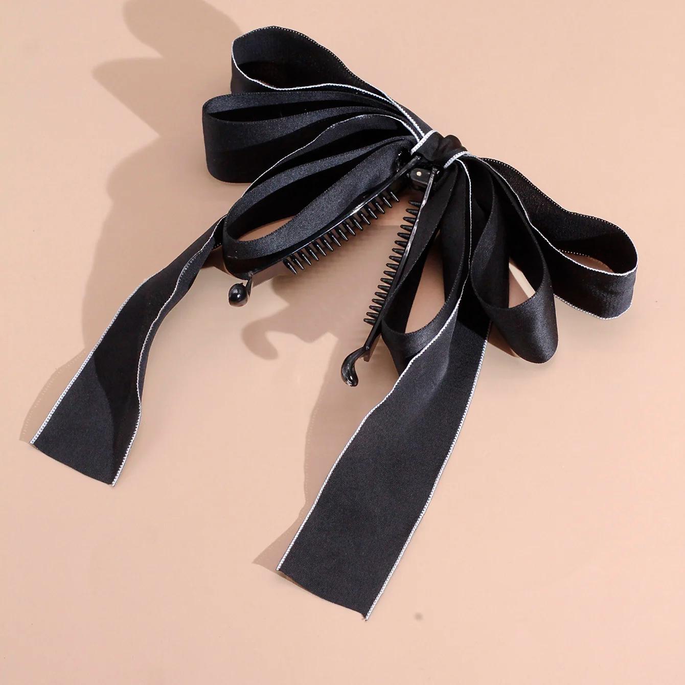 Lystrfac nouveau nœud Hairgrps cheveux griffe arc pinces à cheveux pour femmes filles arrière tête é