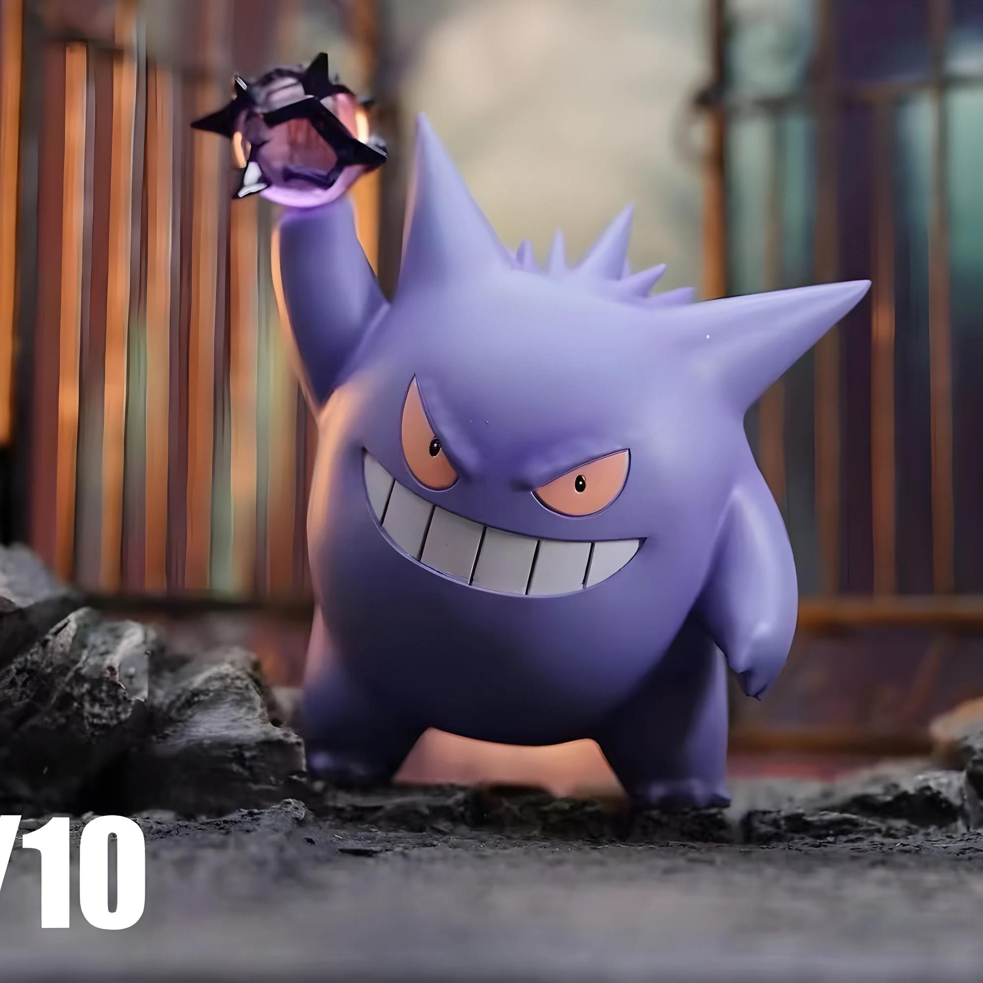 Figurine Pokemon Gengar, modèle d'anime japonais, Mini jouet figurine d'action pour décorations de v