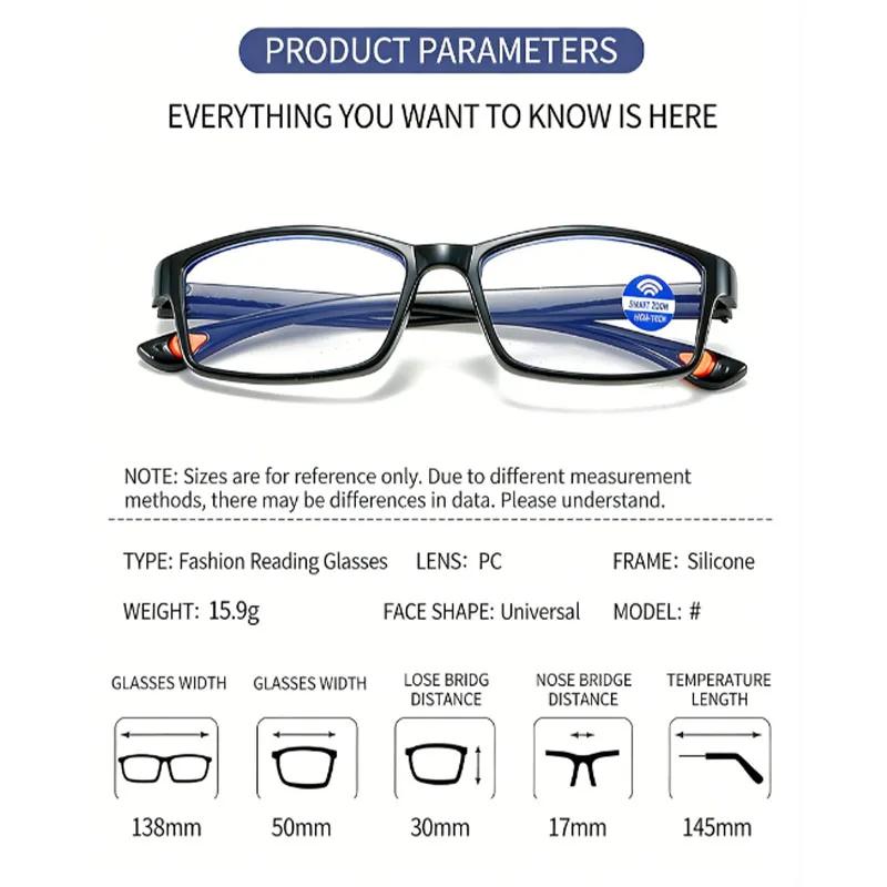 Lunettes de lecture HD classiques, lunettes anti-lumière bleue ultra-légères haute définition pour u