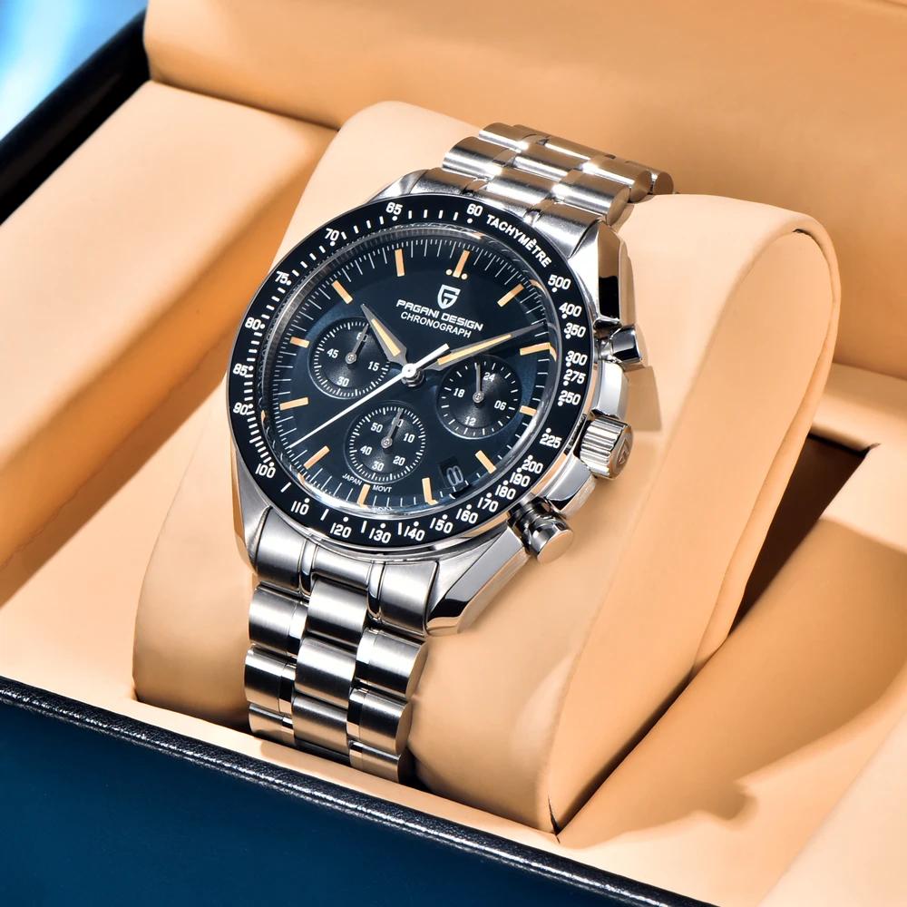 Nouvelle Montre Homme PAGANI DESIGN Moon V6 2026, Montre à Quartz de Luxe pour Homme, Chronographe V