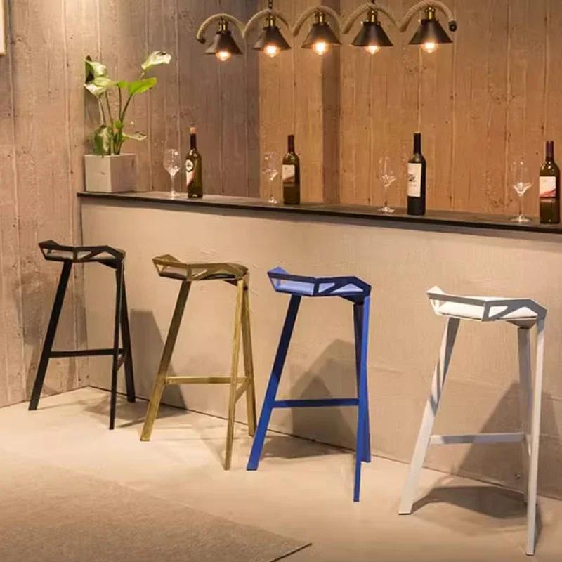 Tabourets de Bar nordiques modernes, Design Unique, relaxant, minimaliste, confortables, meubles de 