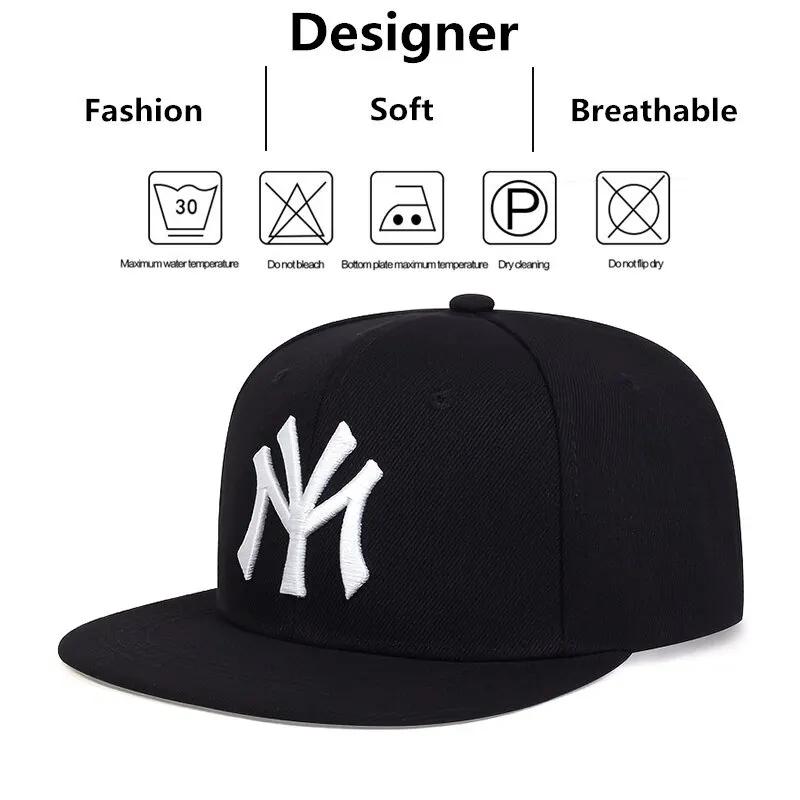 Chapeaux hip-hop brodés de lettres unisexes, casquettes de baseball décontractées réglables, chapeau