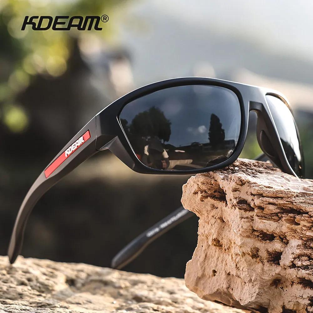KDEAM toutes les lunettes de soleil de pêche noires polarisées Performance lunettes de soleil de spo