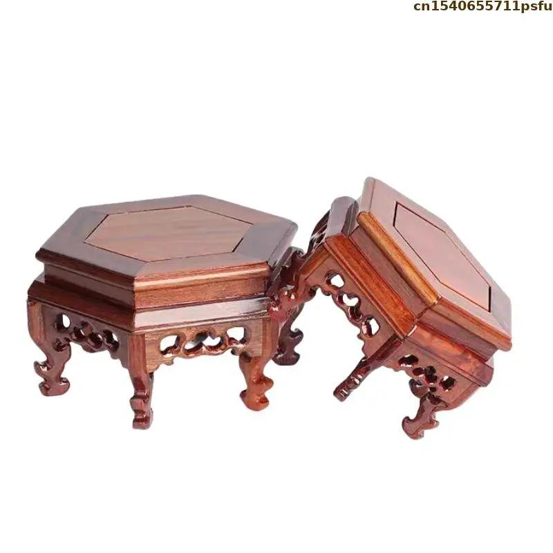 Ensemble de base de fleur debout en bois, vase sur piédestal, pot de fleur, table de tri, support d'