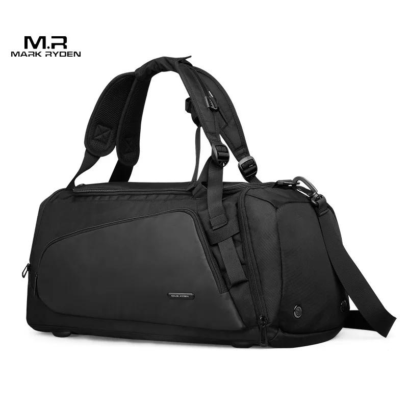 Sac de voyage Mark Ryden pour homme, sac à main noir, imperméable, grande capacité, sac de voyage mu