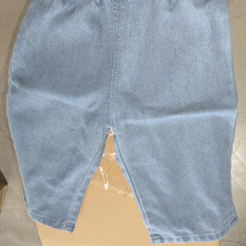 Pantalon en jean bleu doux pour bébé, jean décontracté pour enfants, vêtements pour enfants, mode po