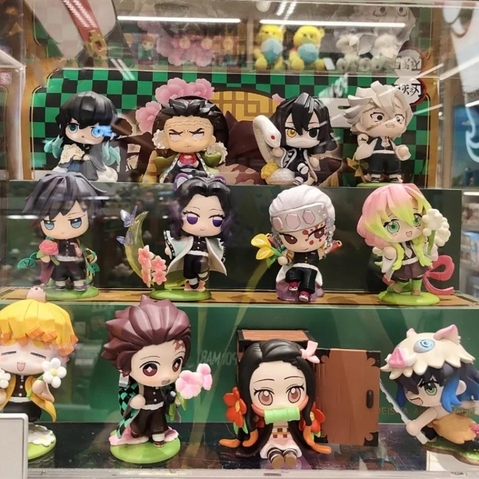 Figurine de dessin animé Demon Slayer Tanjiro Kamado Nezuko, boîte aveugle, statue créative personna