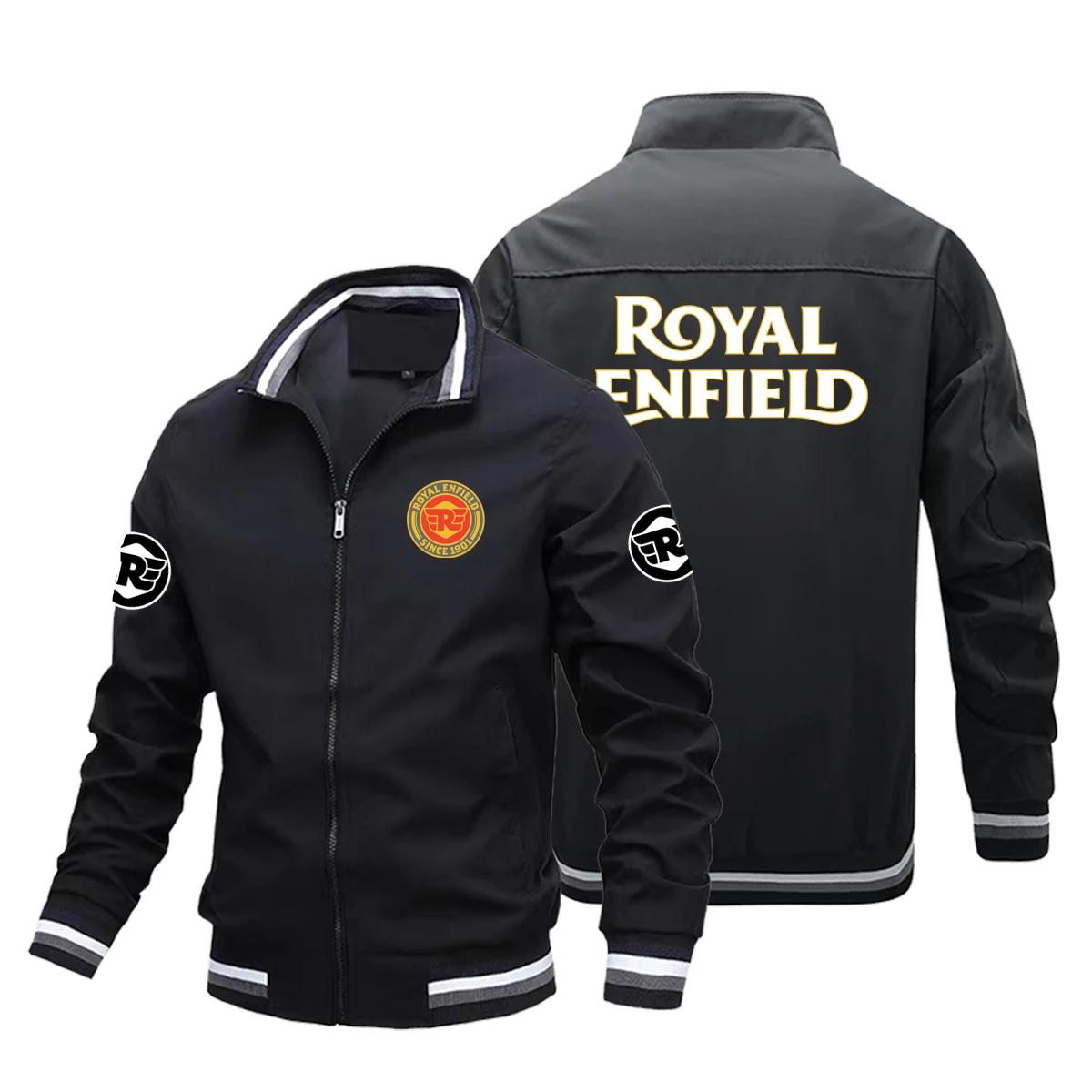 Veste de moto Royal Enfield de style rétro pour hommes, vêtements de course, coupe-vent, veste de sp