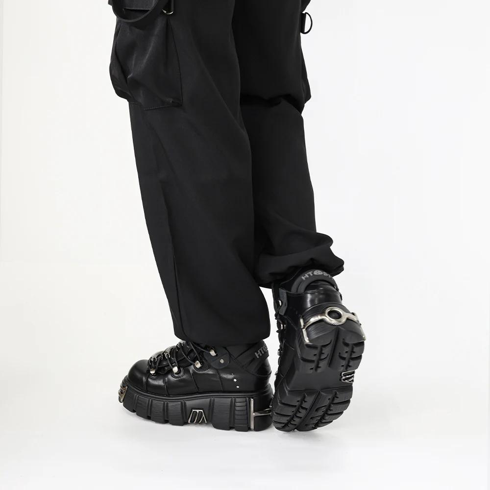 Chaussures à lacets pour femmes, nouveau Style Punk, hauteur du talon de 6CM, chaussures à plateform