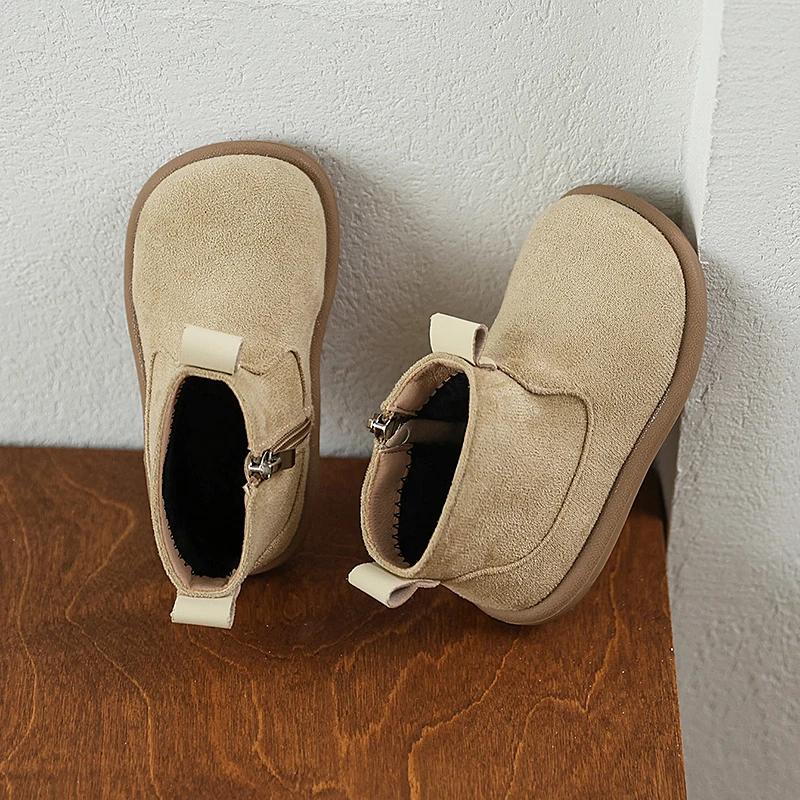 Bébé garçons filles bottes automne hiver enfants chaussures décontractées en plein air anti-dérapant