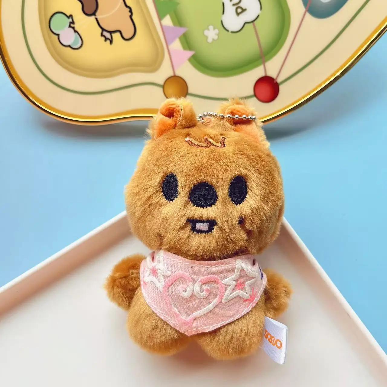 SKZOO – porte-clés en peluche pour enfants errants, écharpe d'eau, oeil de haricot Li Longfu, penden